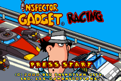 Inspector Gadget Racing Title Screen